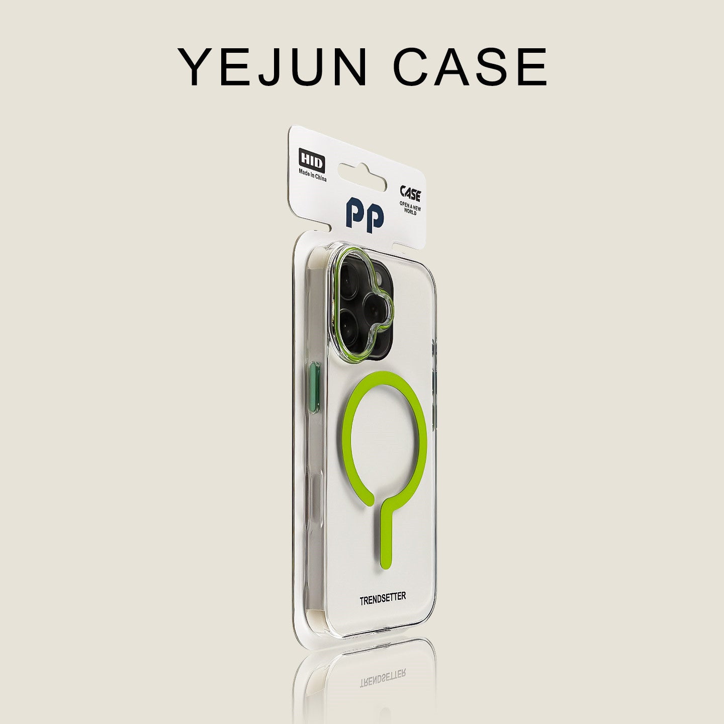 Colorful Magnetic Clear iPhone Case