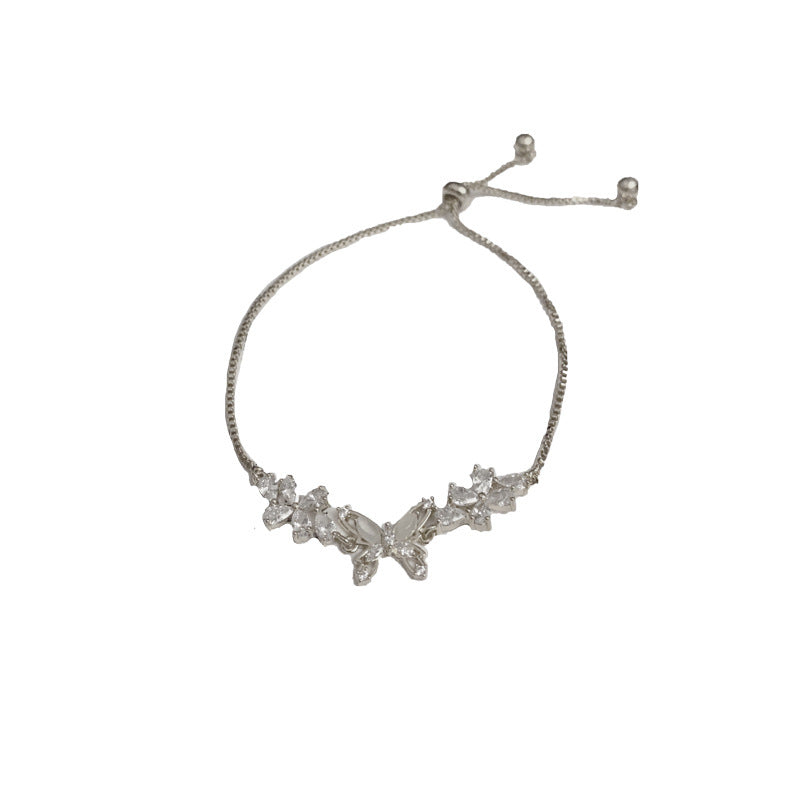Butterfly Ballet — Micro Pavé Adjustable Bracelet