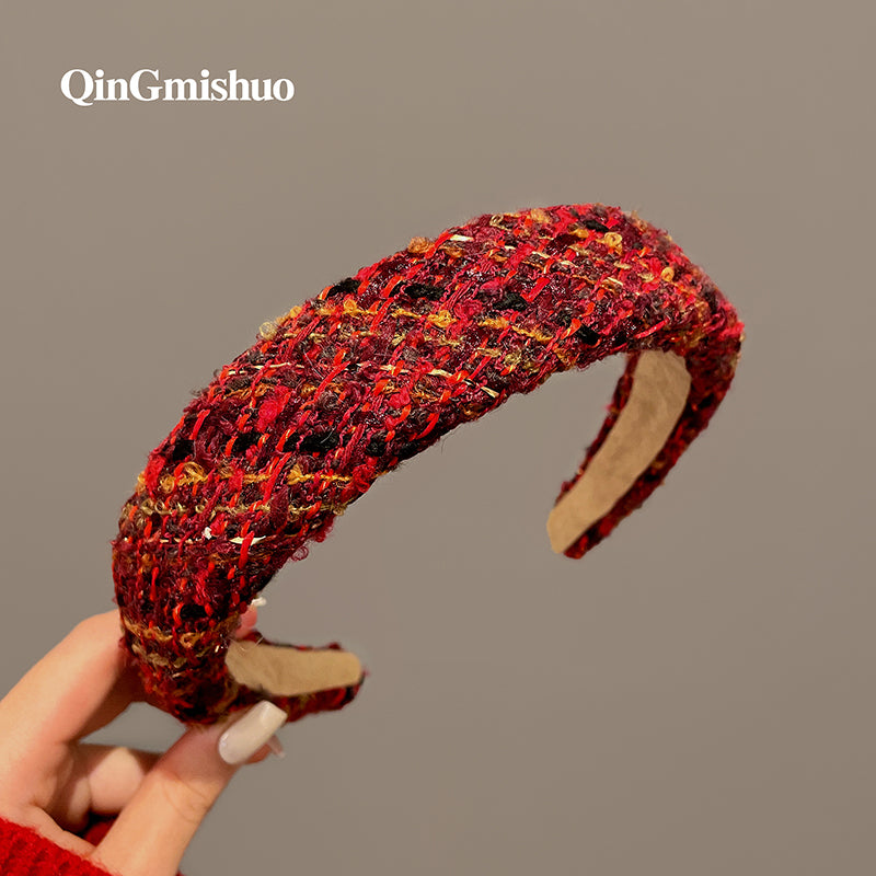 Red Sponge High-Top Headband