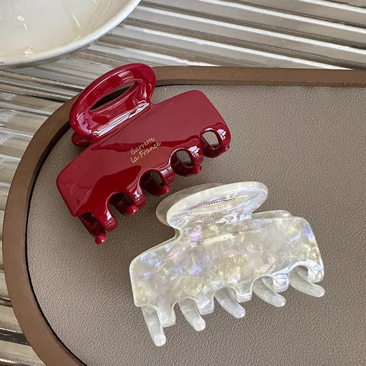 Letter Acrylic Hair Claw