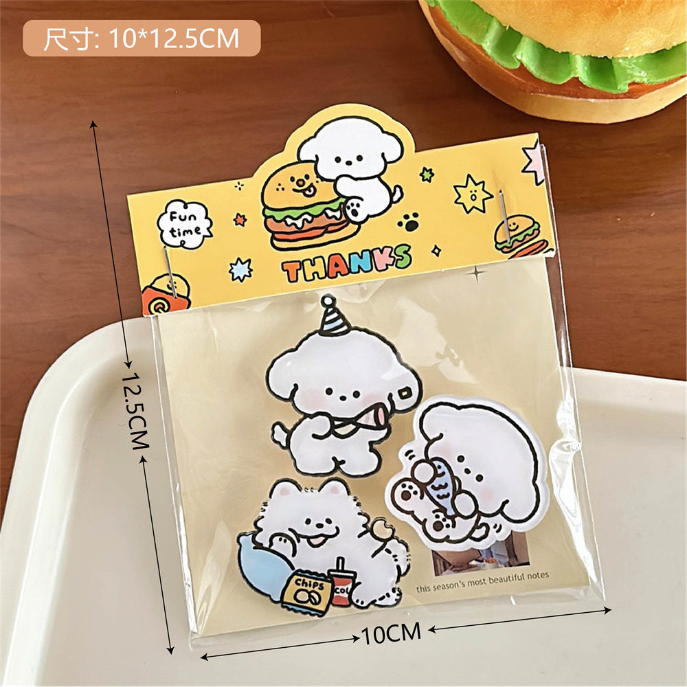 Cute Dog Keychain & Pin Set