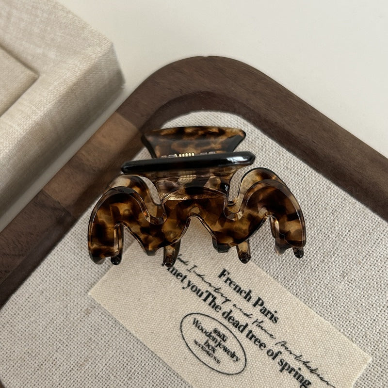 Wavy Acetate Small Hair Claw