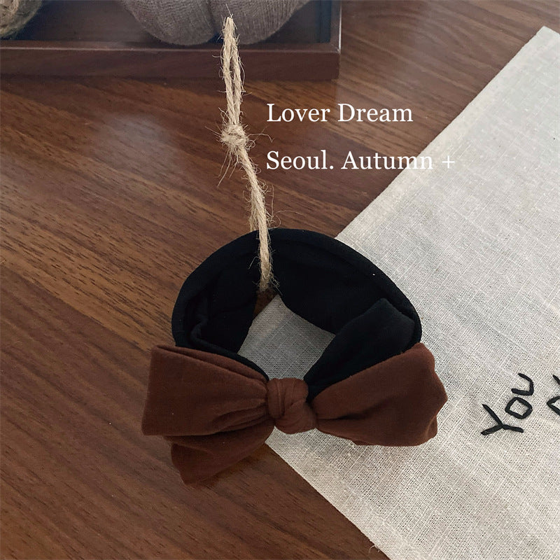 Soft Fabric Bow Hair Tie