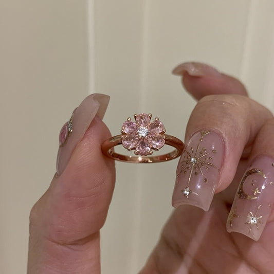 Pink Diamond Sakura Ring