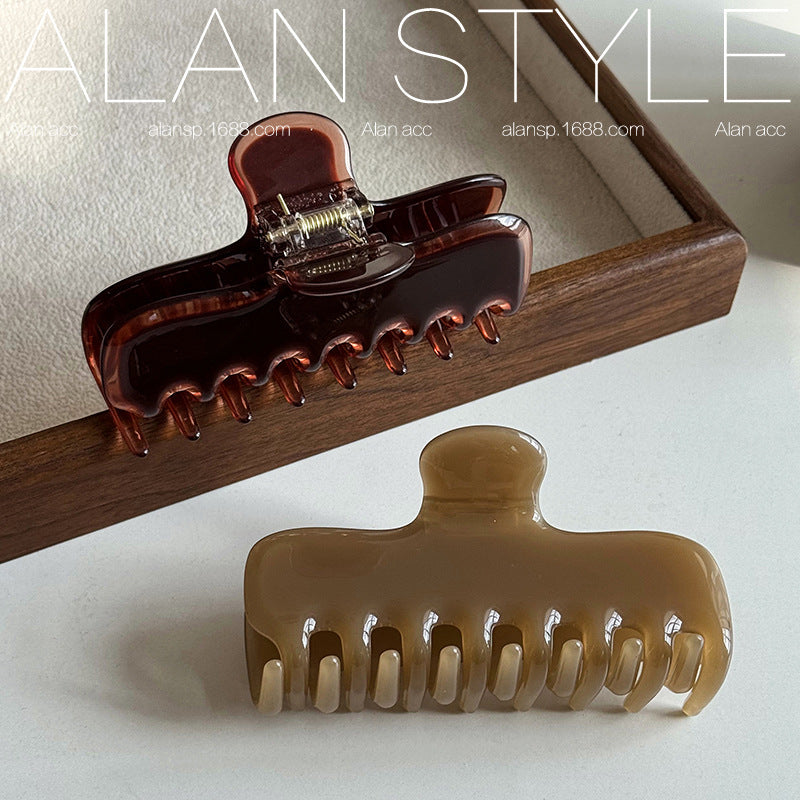 Solid Jelly Acetate Hair Clip