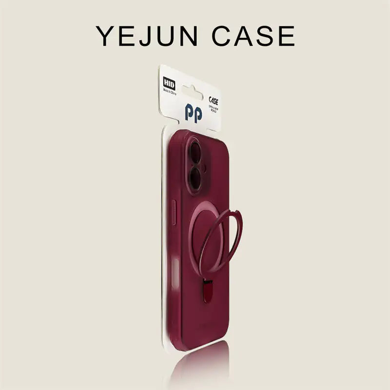 Magnetic Ring Holder iPhone Case with Lens Protection