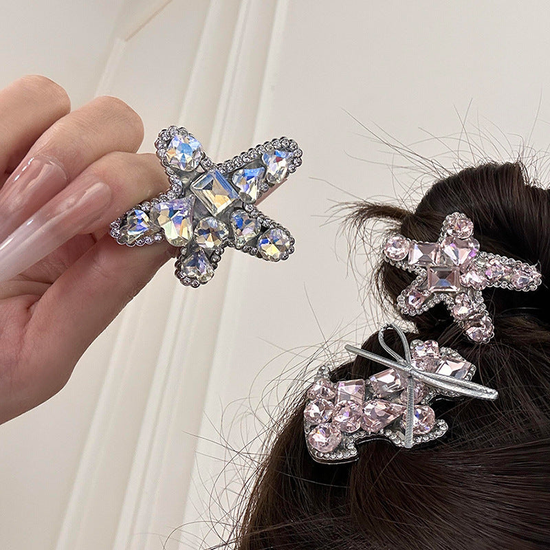 Sparkling Westie Crystal Hair Clip