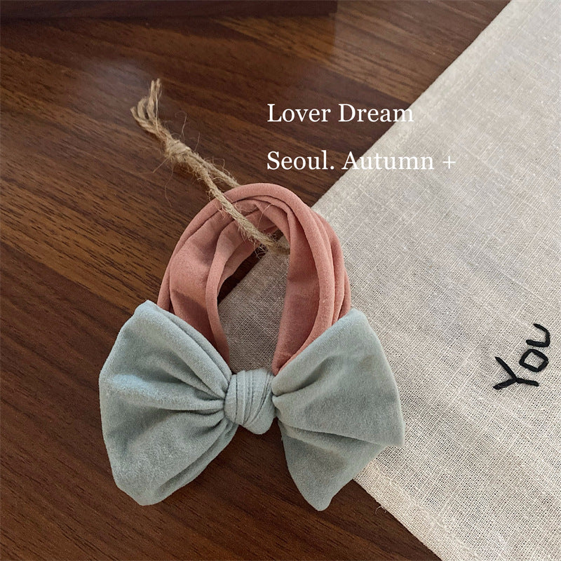 Soft Fabric Bow Hair Tie