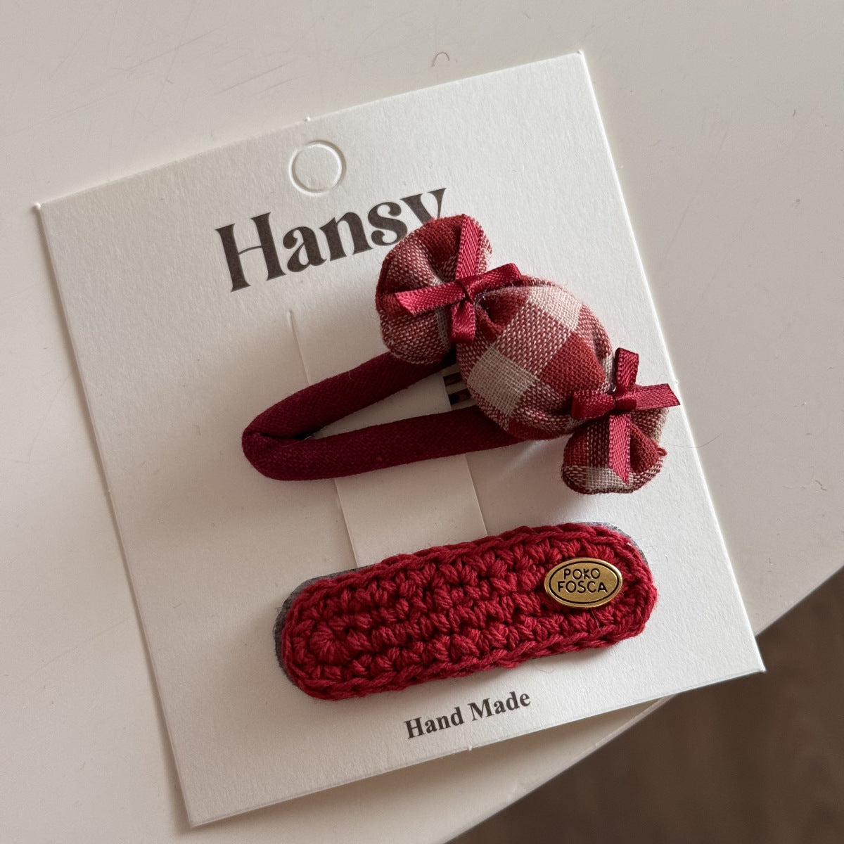 Red Holiday Bow Hair Clip