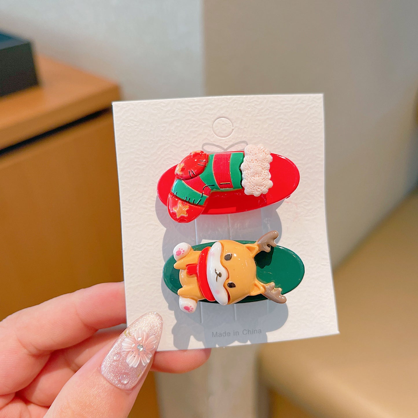 Christmas Bangs Hair Clip