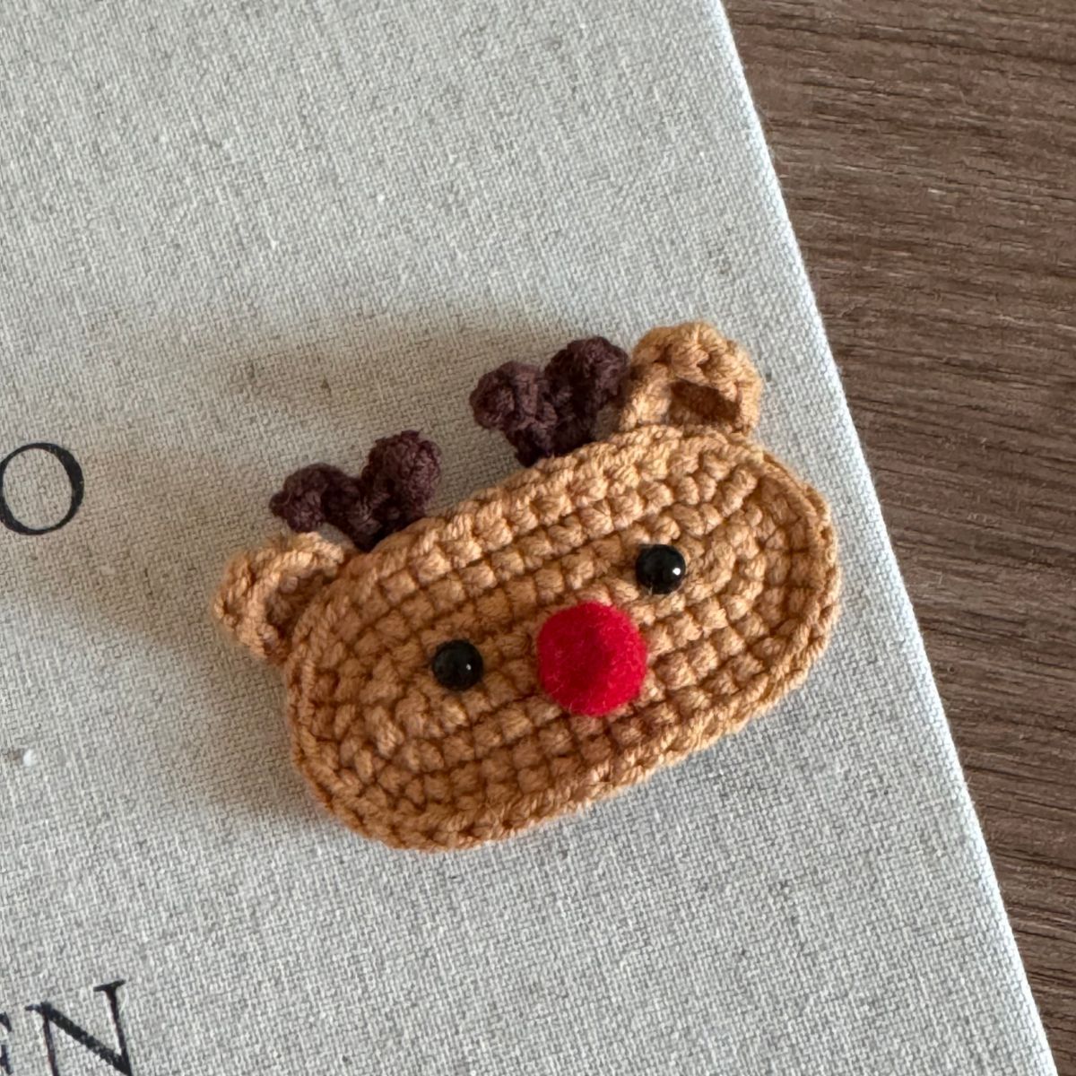 Cute Christmas Knit Hair Clip