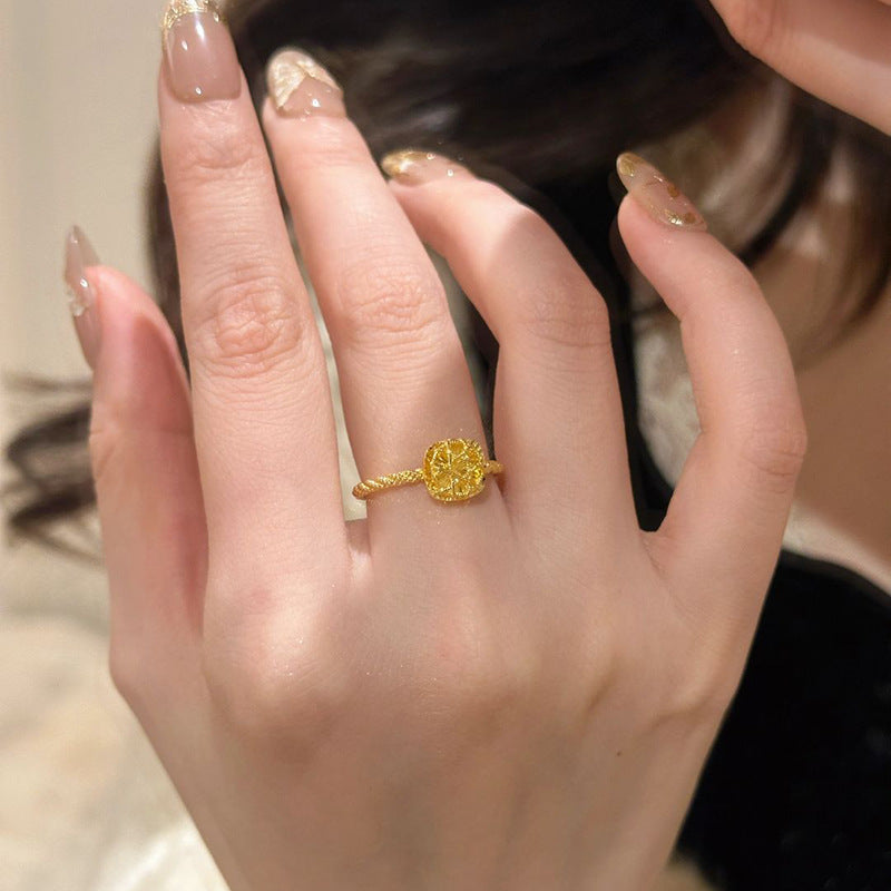 Crystal Frost — Laser-Woven Sparkling Sugar Crystal Ring