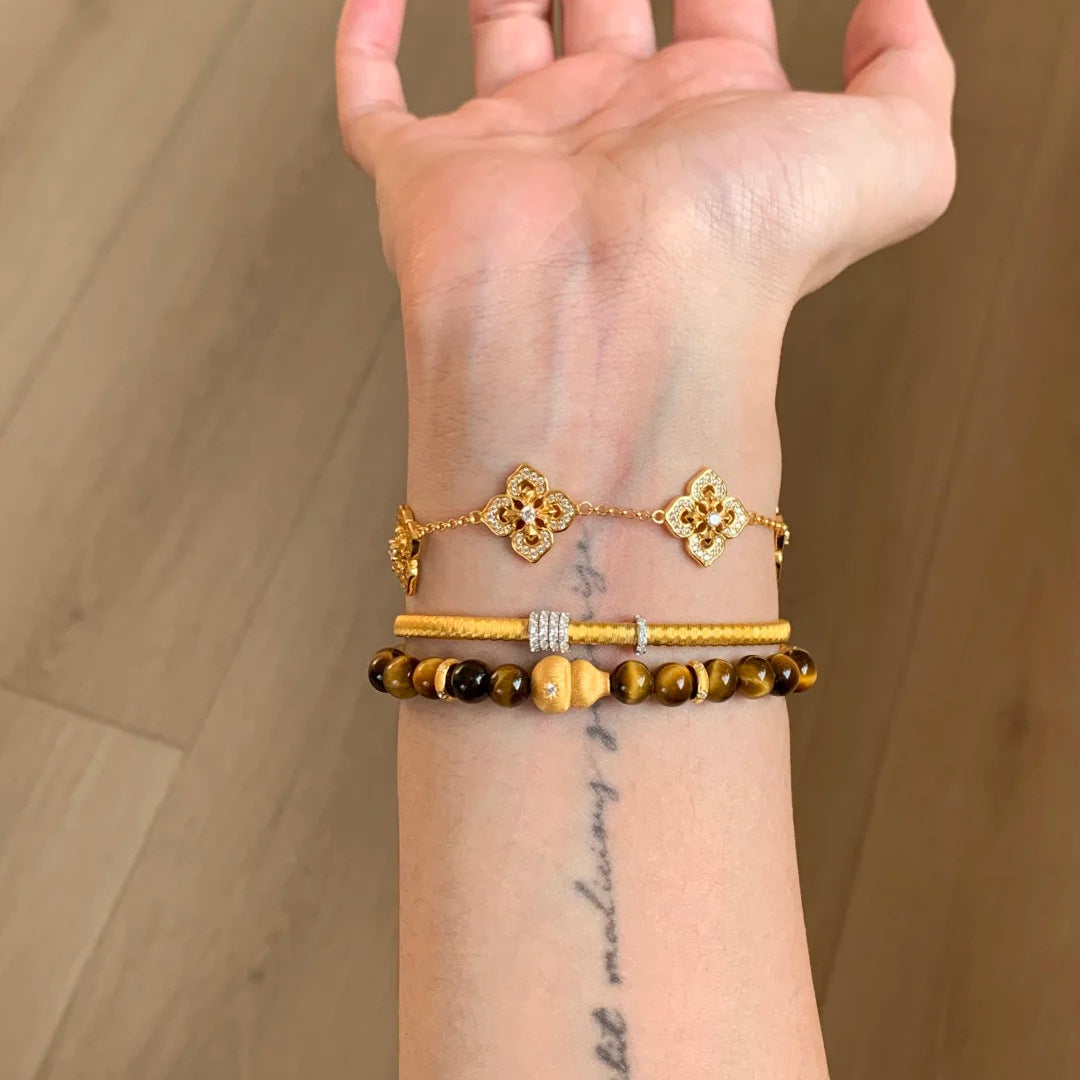 Tiger Eye Beaded Bracelet