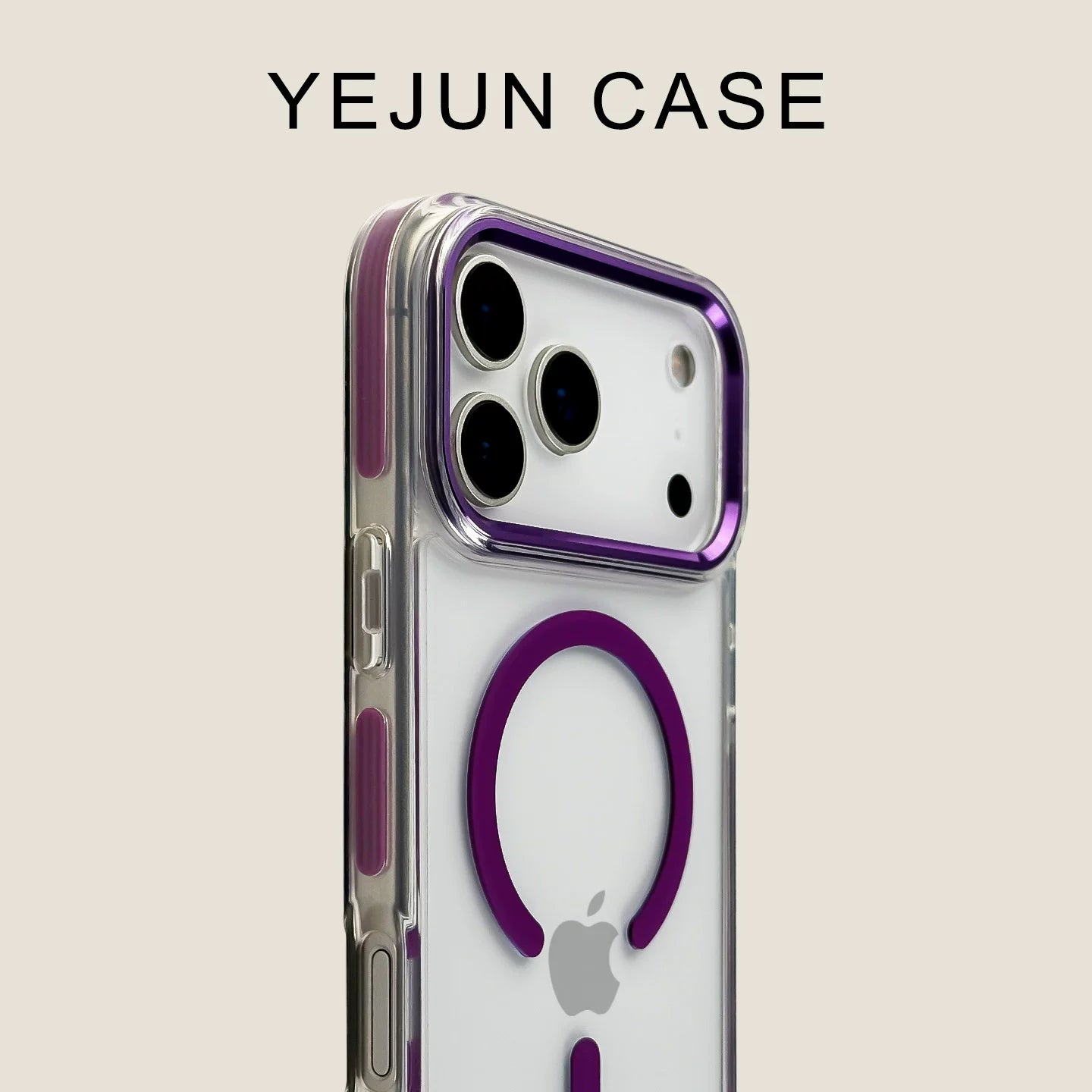 Vibrant Orange Crystal Clear MagSafe Case