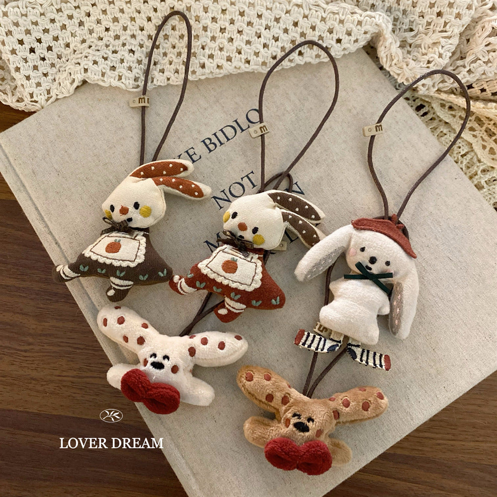 Cute Holiday Doll Keychain