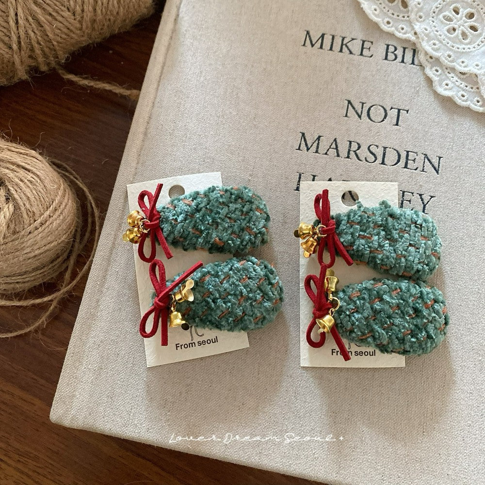 Red Christmas Holiday Hair Clip