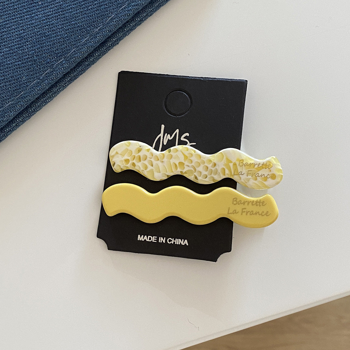 Korean Wave Acetate Hair Clip Set