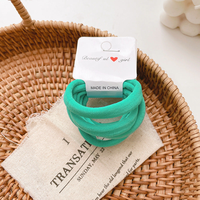 Set of 6 Soft Hair Elastics