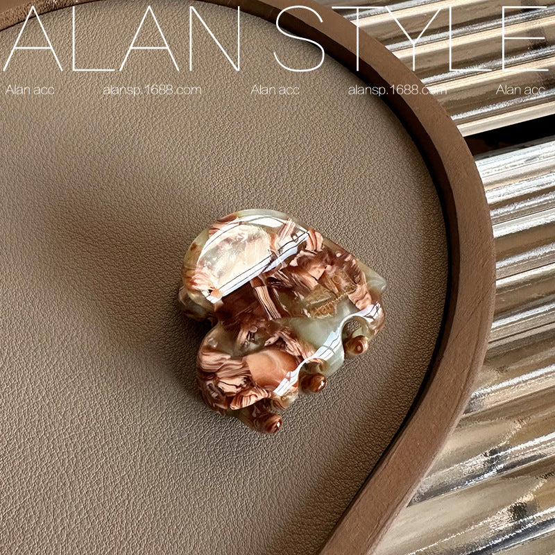 Mini Heart Acetate Hair Claw