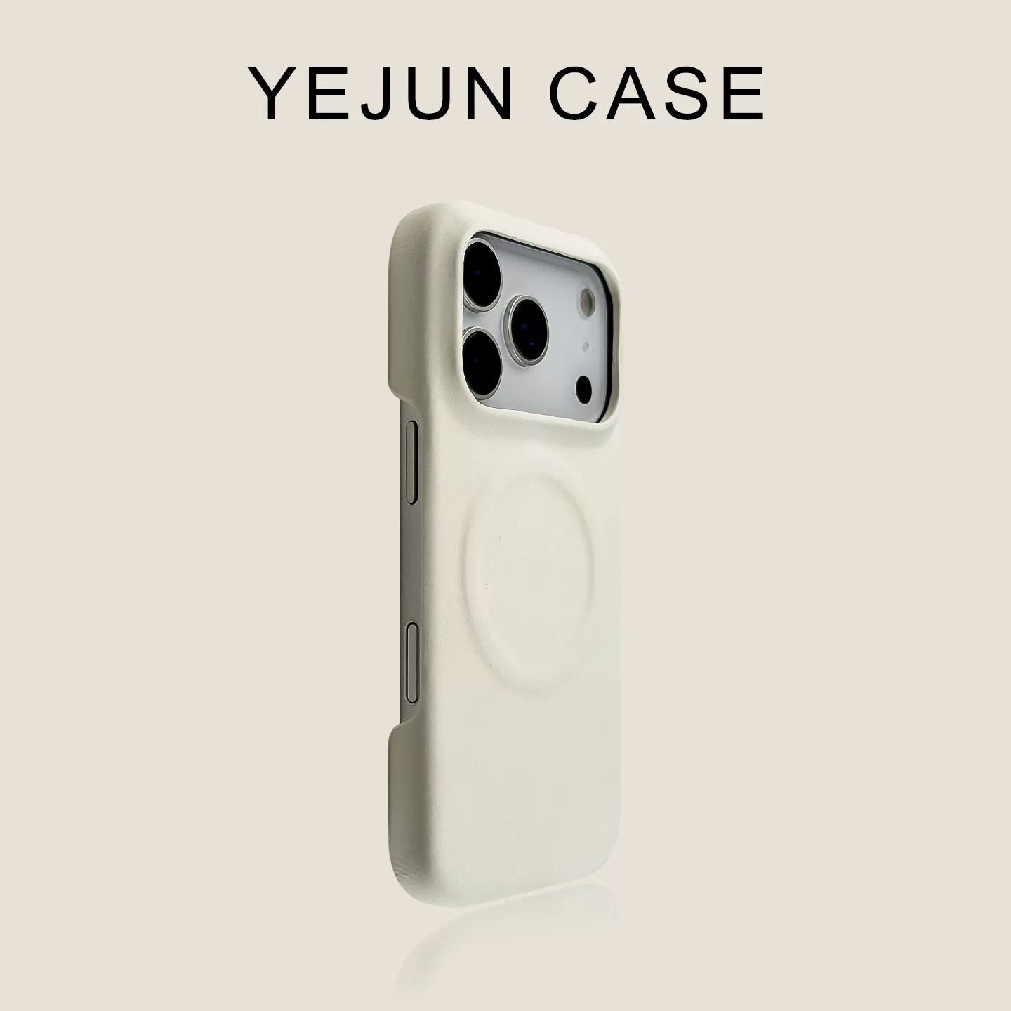 Minimalist Mustard Yellow Nubuck Leather MagSafe Case
