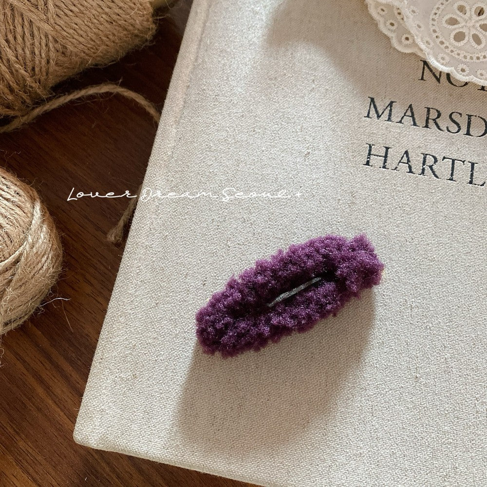 Colorful Plush Geometric BB Clip