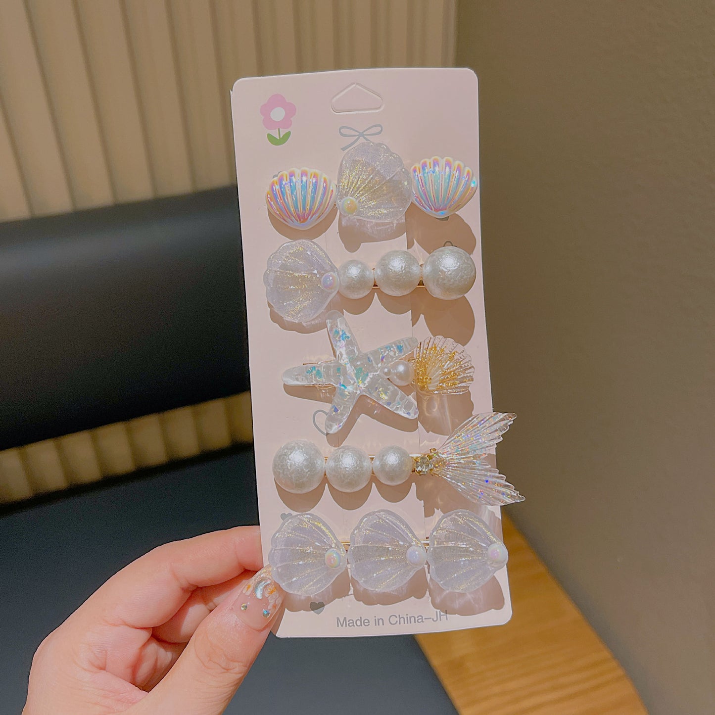 Cute Shell Pearl Hair Clip