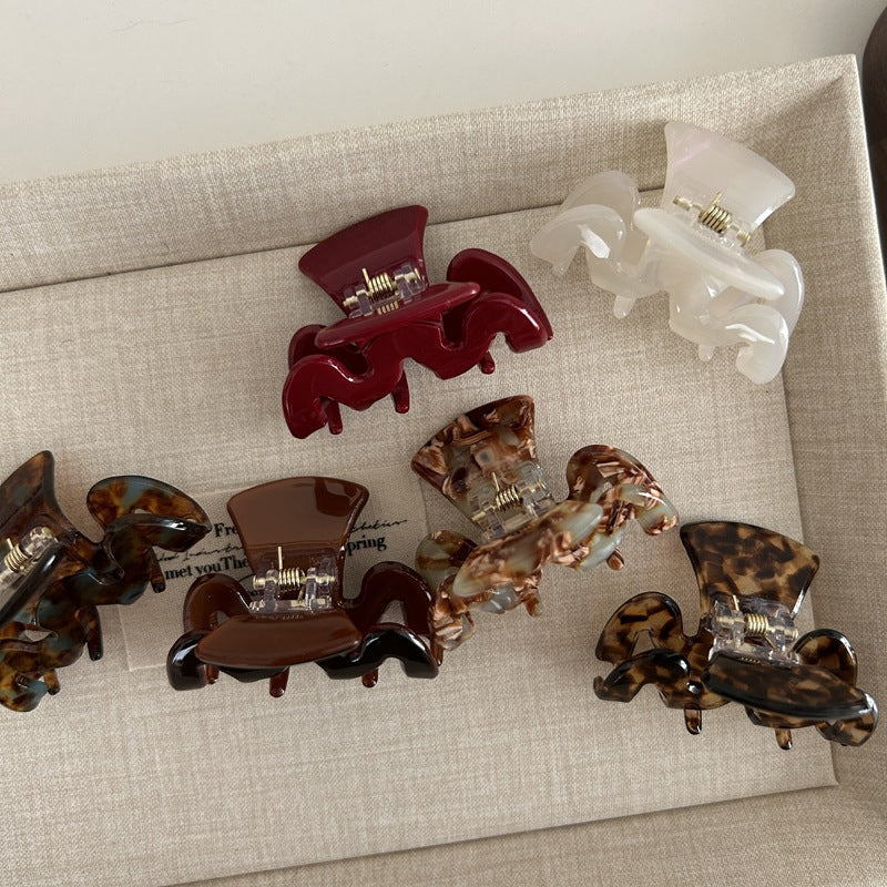 Wavy Acetate Small Hair Claw