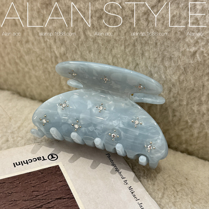Star Rhinestone Acetate Hair Clip