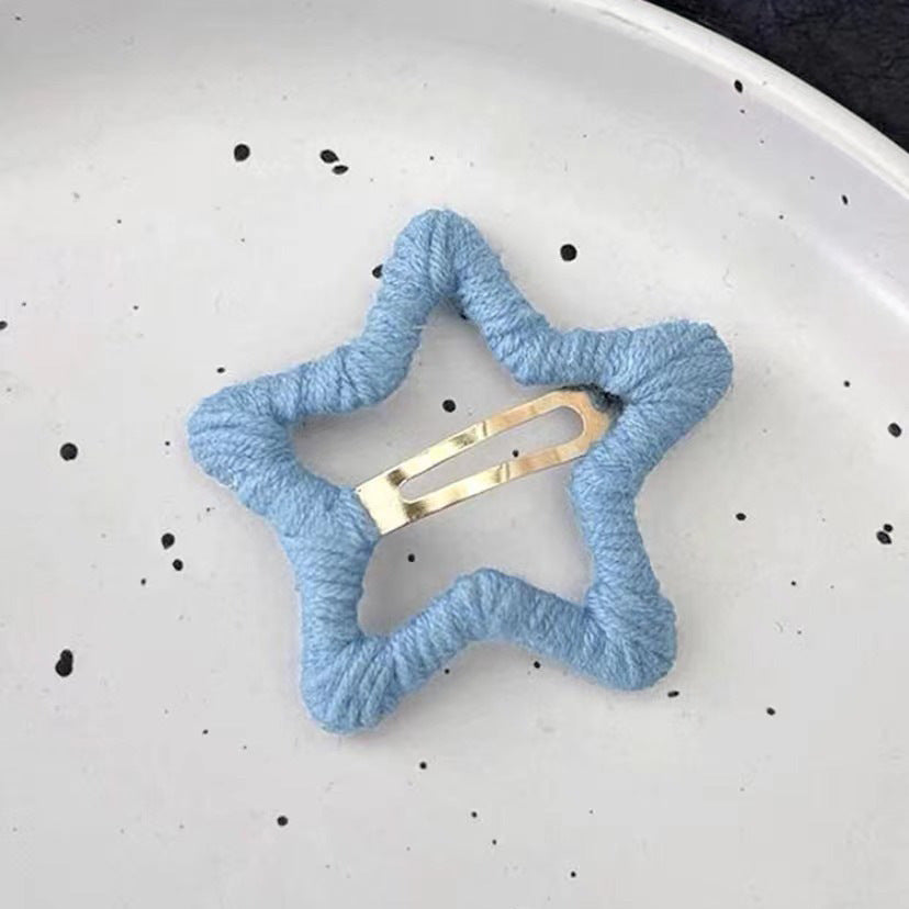Cozy Star Wool Hair Clip