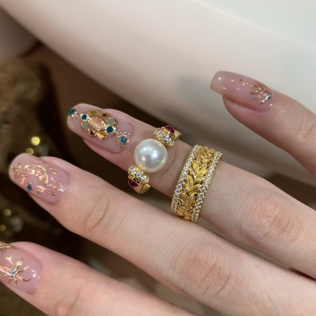 Golden Harvest — Vintage Wheat Ring