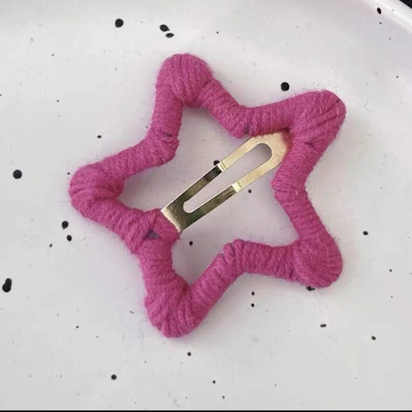 Cozy Star Wool Hair Clip