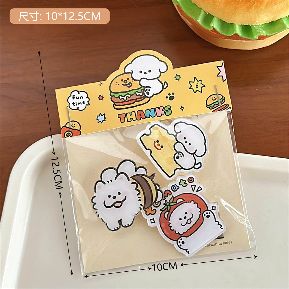 Cute Dog Keychain & Pin Set