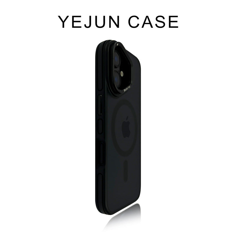 Purple Accent Lens Stand Magnetic iPhone Case