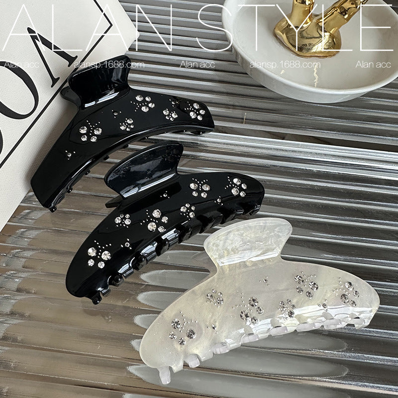 Star Rhinestone Acetate Hair Clip