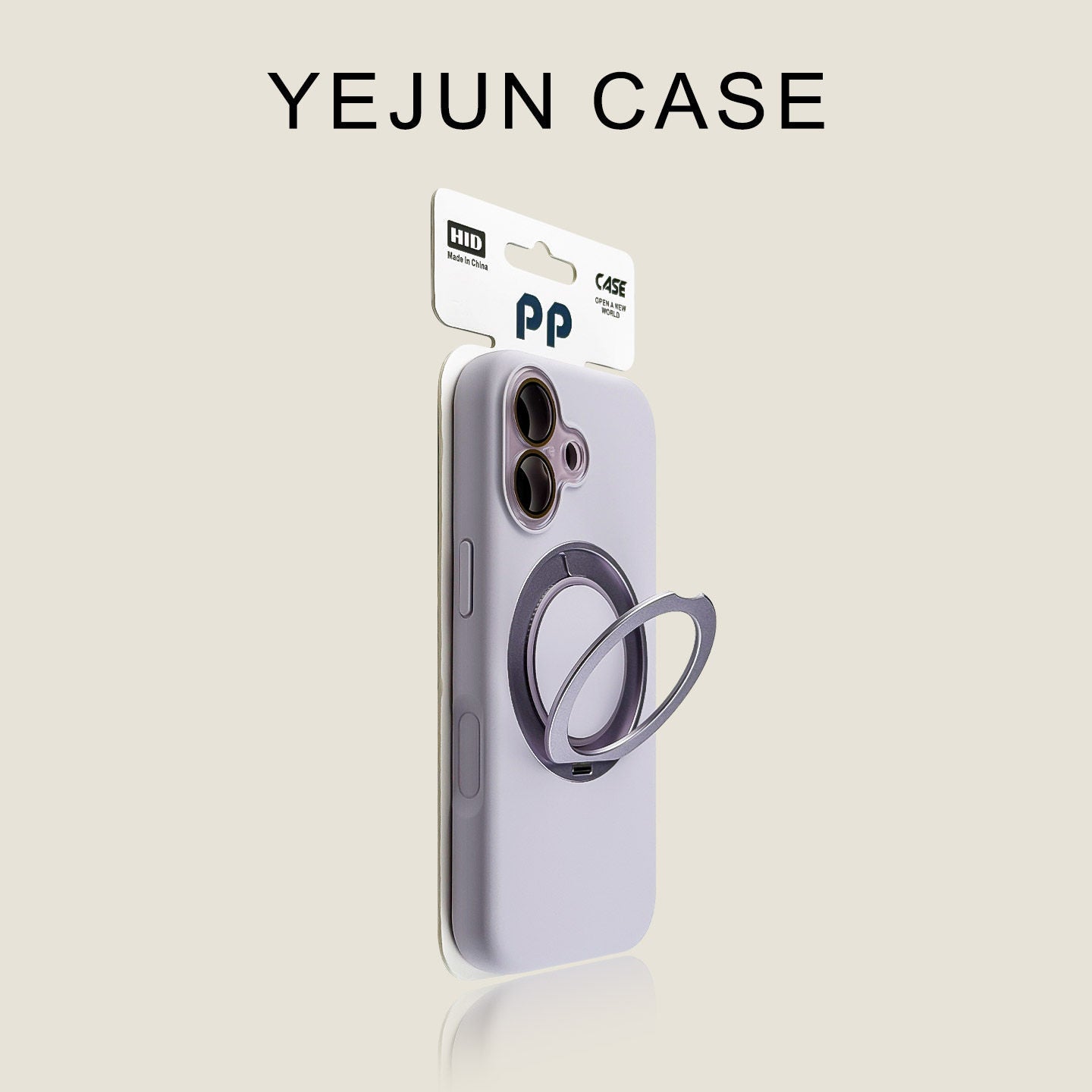 Lens Flip Cover Rotating Ring Holder iPhone Case