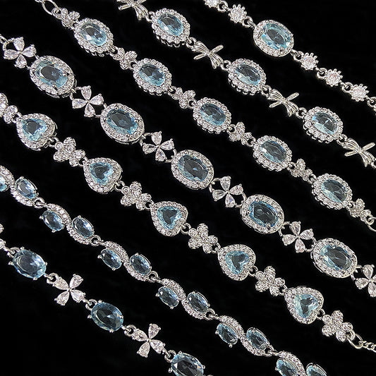 Sky Gem – Topaz & Zircon Bracelet