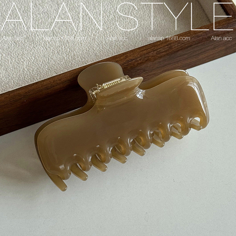 Solid Jelly Acetate Hair Clip