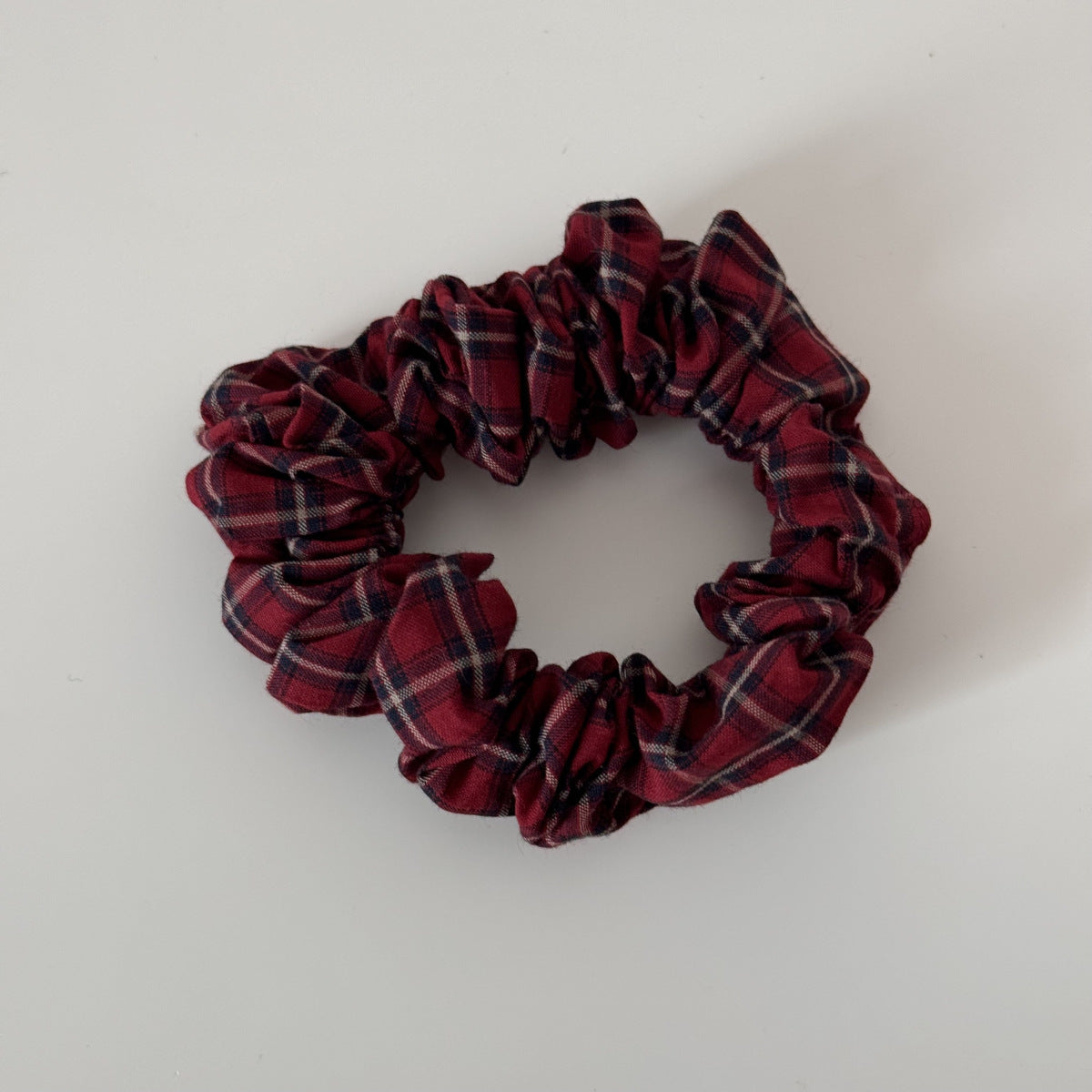 Polka Dot Ruffle Mini Scrunchie