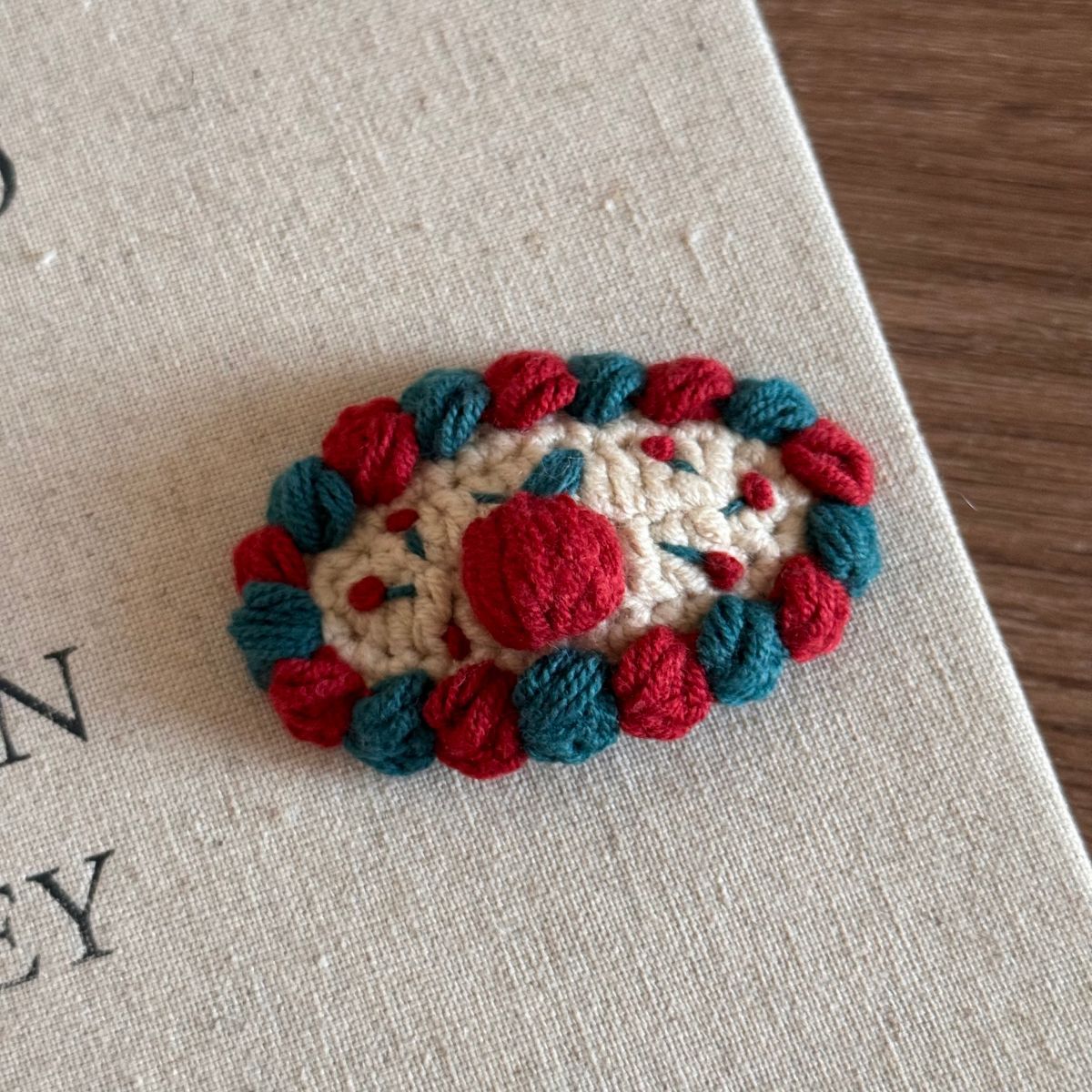 Cute Christmas Knit Hair Clip