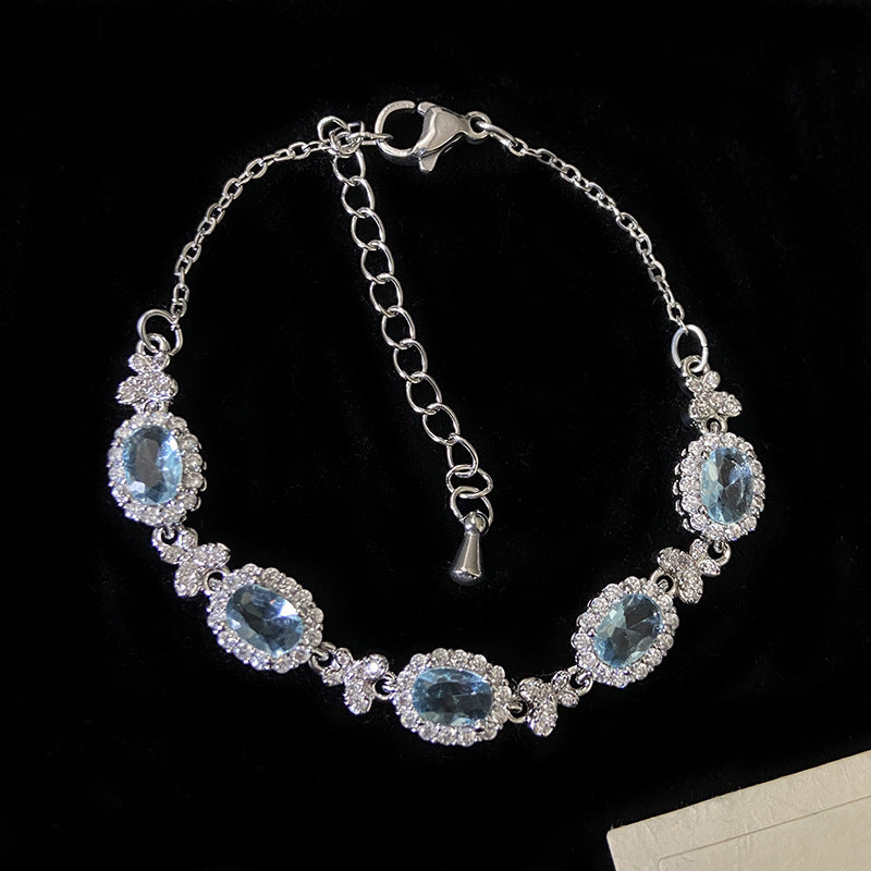 Sky Gem – Topaz & Zircon Bracelet