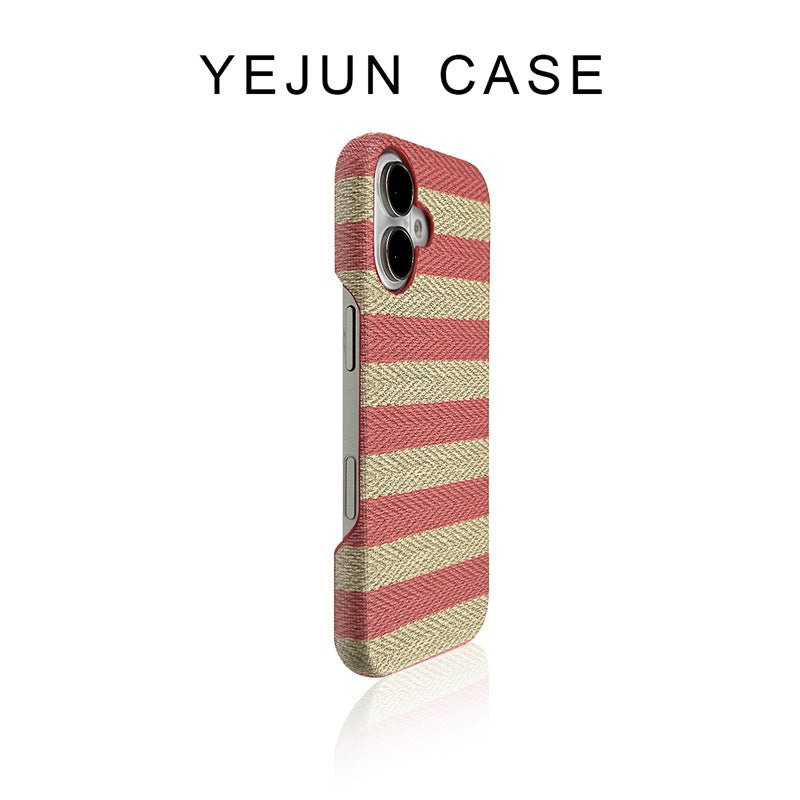 Stripe Fabric iPhone Case (Multi-Color Options)