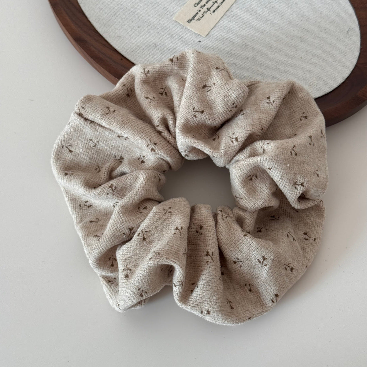 Floral Fabric Hair Scrunchie