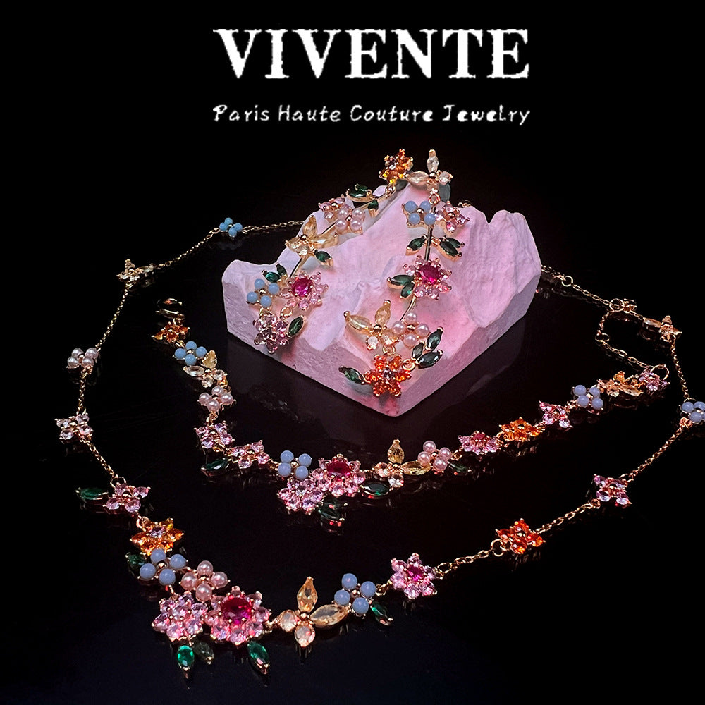 Flora Luxe – Multi-Gem Jewelry Set
