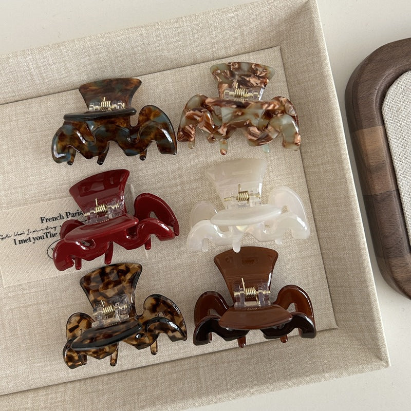 Wavy Acetate Small Hair Claw