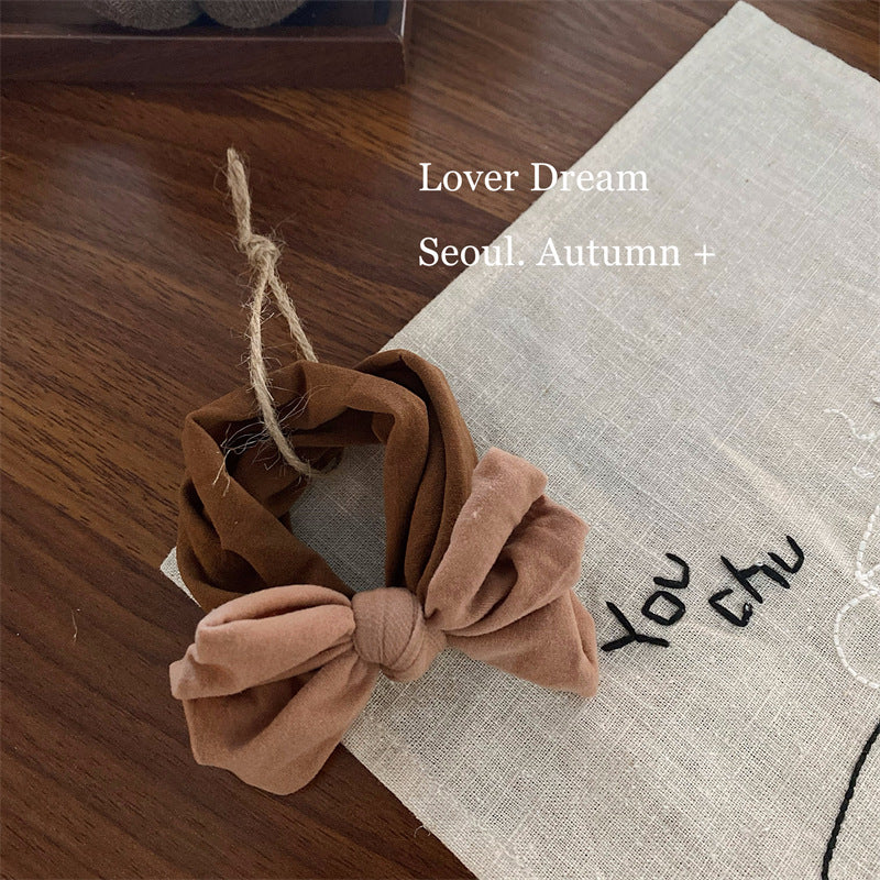 Soft Fabric Bow Hair Tie