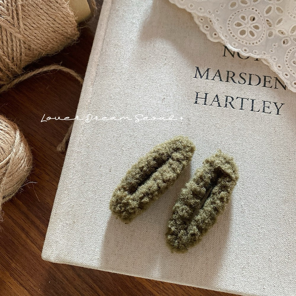 Colorful Plush Geometric BB Clip