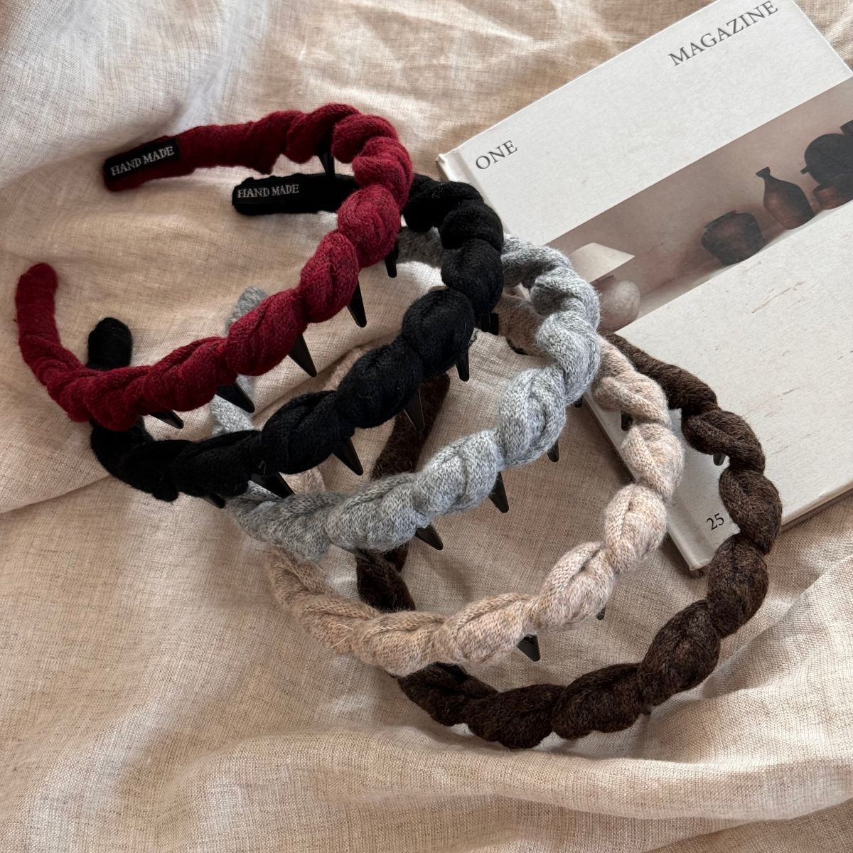 Twisted Braided Wide-Tooth Headband