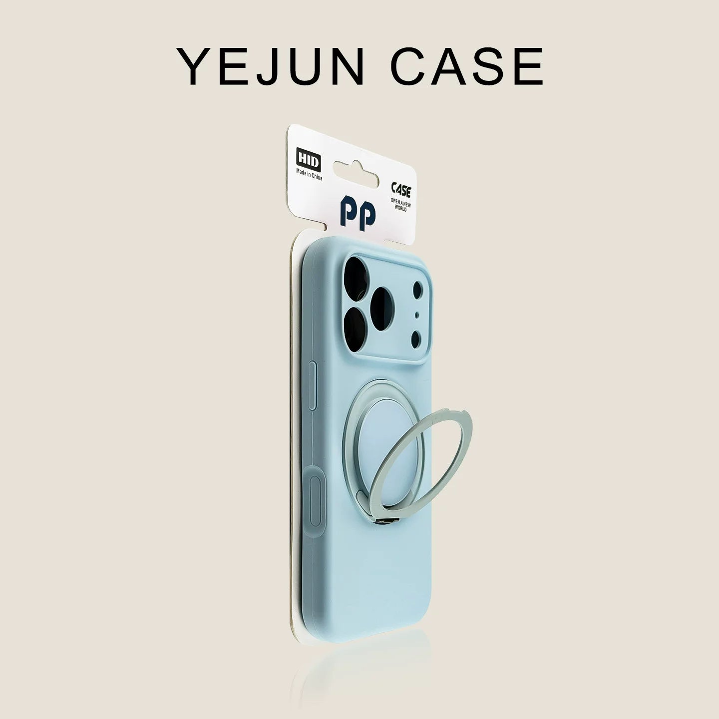 360° Rotating Stand Liquid Silicone Case