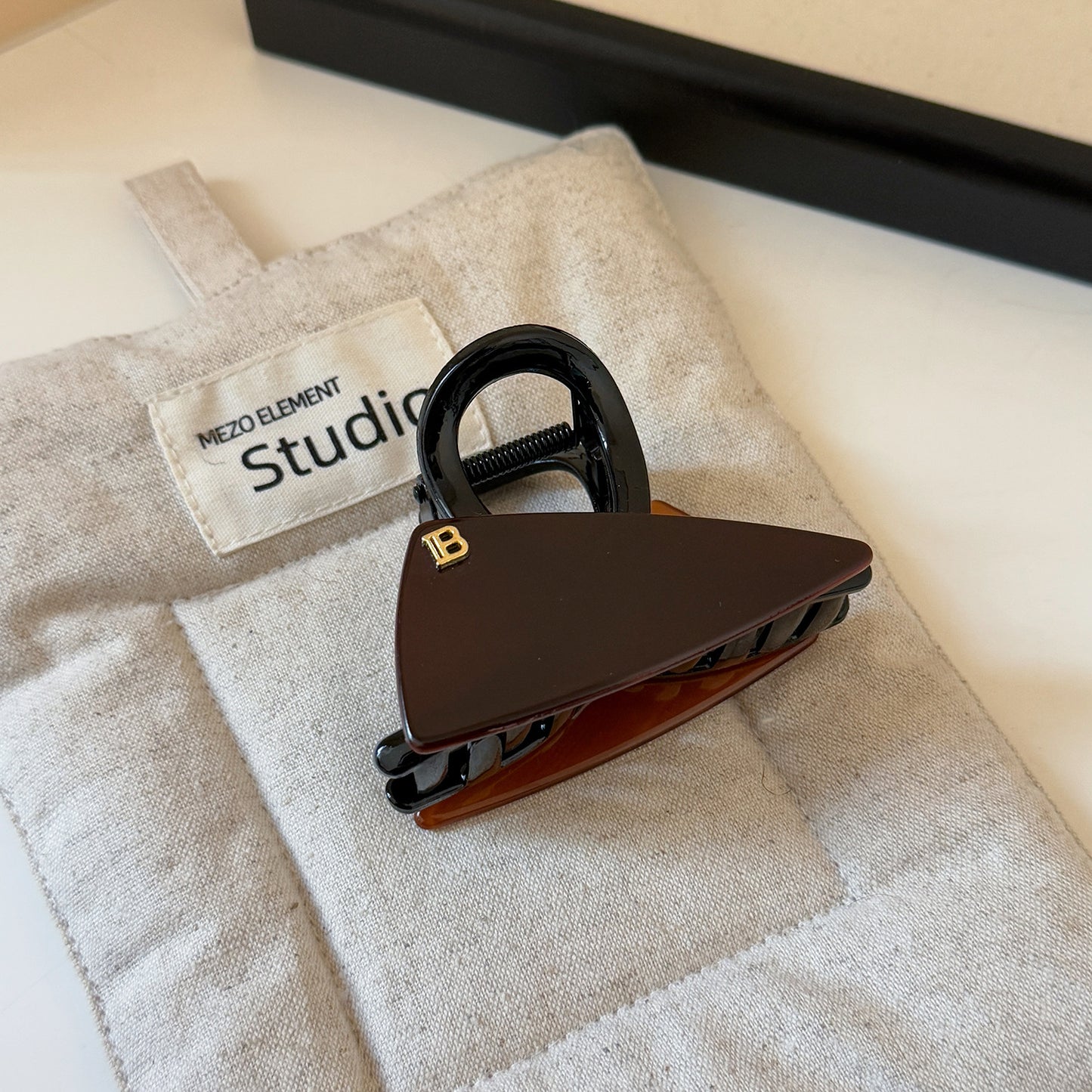 Triangle Acetate Half-Up Hair Claw