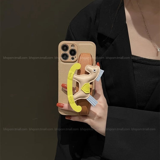 3D Rocking Horse Crossbody iPhone Case